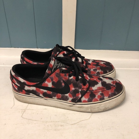 Nike SB Stefan Janoski Premium Red/Blk/Wht Skateboard‎ Sneakers Youth Size 7 - Picture 5 of 9